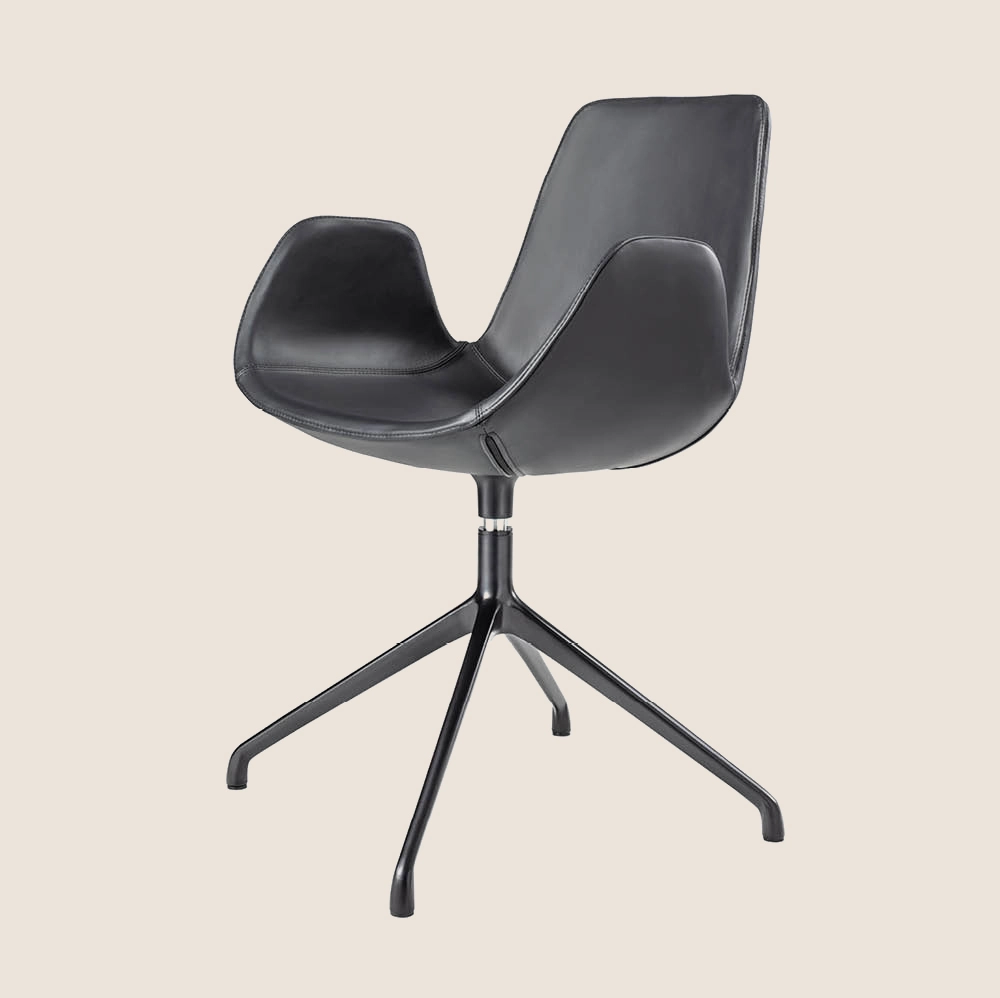 Aluminium bese with wheel office chair #M3069-2 1